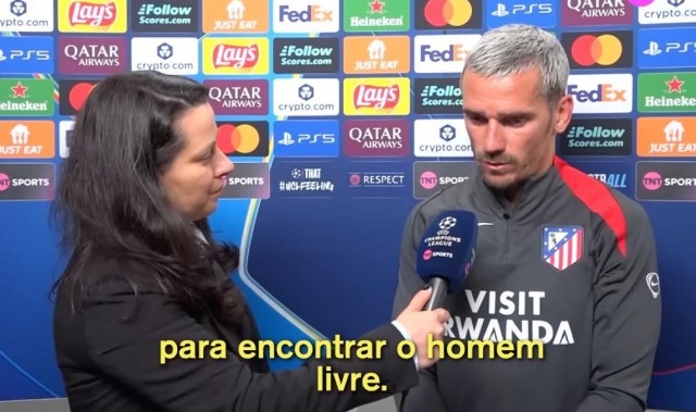 U直播-格列兹曼：我们的表现还不够理想，还有很多地方需要继续提升